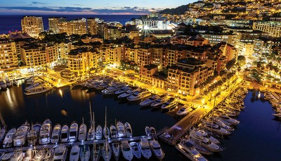 Monaco at night