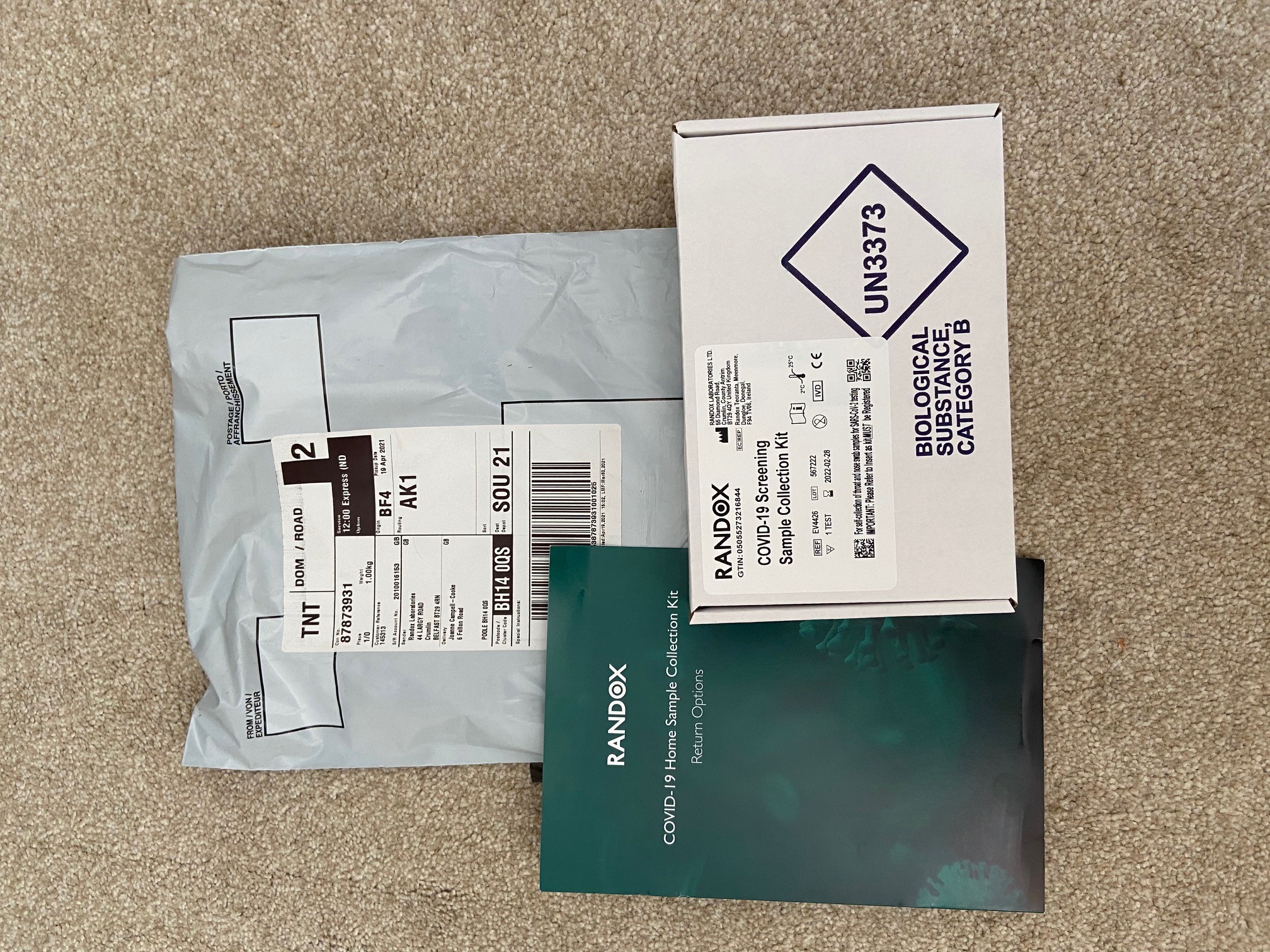 UK Based Crew Randox COVIDScreening Service Blue Marine Travel