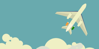 Plane flying overhead