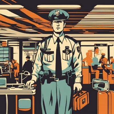 Airport security customs