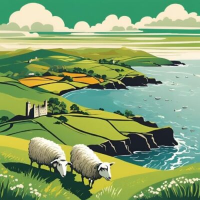 Wales coastline